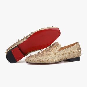 Ferucci Men’s Gold Studded Loafers